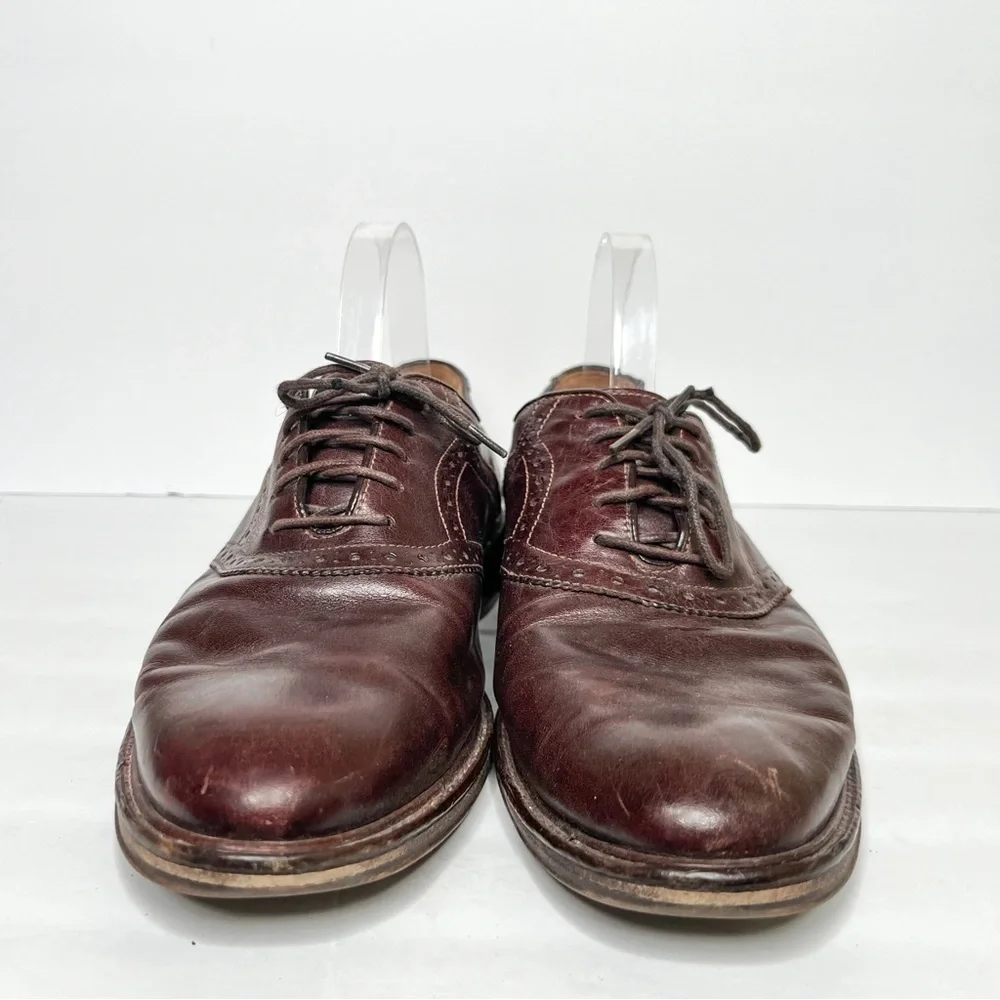 Johnston & Murphy Brown Leather Oxfords Dress Shoes Size 10 Men’s